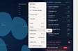 Canvas frame right-click context menu open with Export submenu showing PNG as the export option