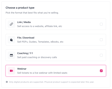 Creating a new webinar product