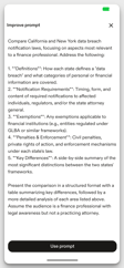Screenshot of the Harvey app's "Improve prompt" screen, showing an AI-expanded version of the original prompt. A "Use prompt" button appears at the bottom.