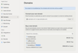 Replit Domains page showing options to connect an existing domain or buy a suggested new domain