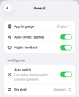 Mobile auto-switch setting