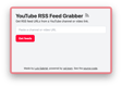 YouTube RSS feed val