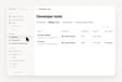 Developer sidebar section
