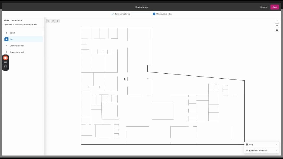 Space planning: CAD Upload