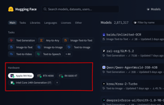 Hardware filter on Models page