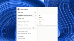 Channel availability settings