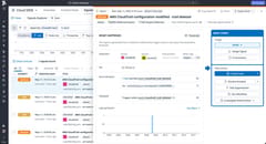 Cloud SIEM signal showing an attempt to delete a CloudTrail trail