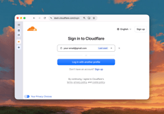 Saved login profiles for returning users