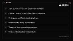 W43/2026 Axiom changelog card listing this week's six headline changes