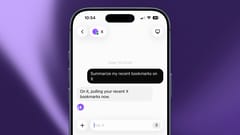 A Grok Bot thread on iPhone where a Bot pulls together recent X bookmarks