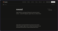 Resend Claude Code Plugin