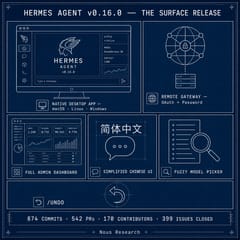 Hermes Agent v0.16.0 — The Surface Release