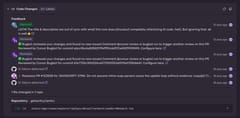 Seer's Code Changes panel showing a feedback timeline with an approved review, two Bugbot reviews, and two detected CI failures