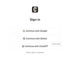 Sign in with ChatGPT