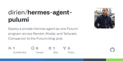 GitHub repository: dirien/hermes-agent-pulumi