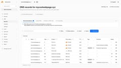 New DNS records UX
