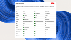 Preview contact merges before confirming them