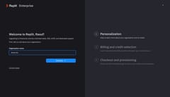Replit Enterprise upgrade wizard, Personalization step