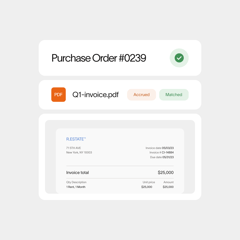 Purchase order accruals