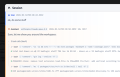 Agent traces template viewer