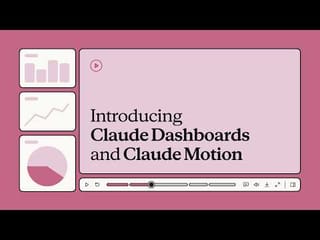 Introducing Claude Dashboards and Claude Motion