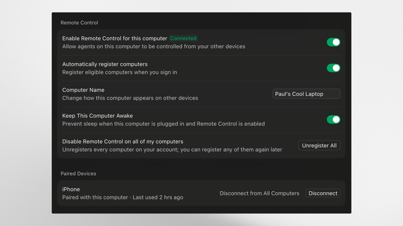 Remote Control for local agents in the Cursor iOS app