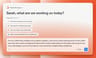 Replit chat composer with a draft prompt asking to find a coffee shop website and a bakery website, then create a background task to adapt the coffee shop's ordering flow for the bakery.