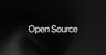 Announcement cover reading 'Open Source' over a dark gradient
