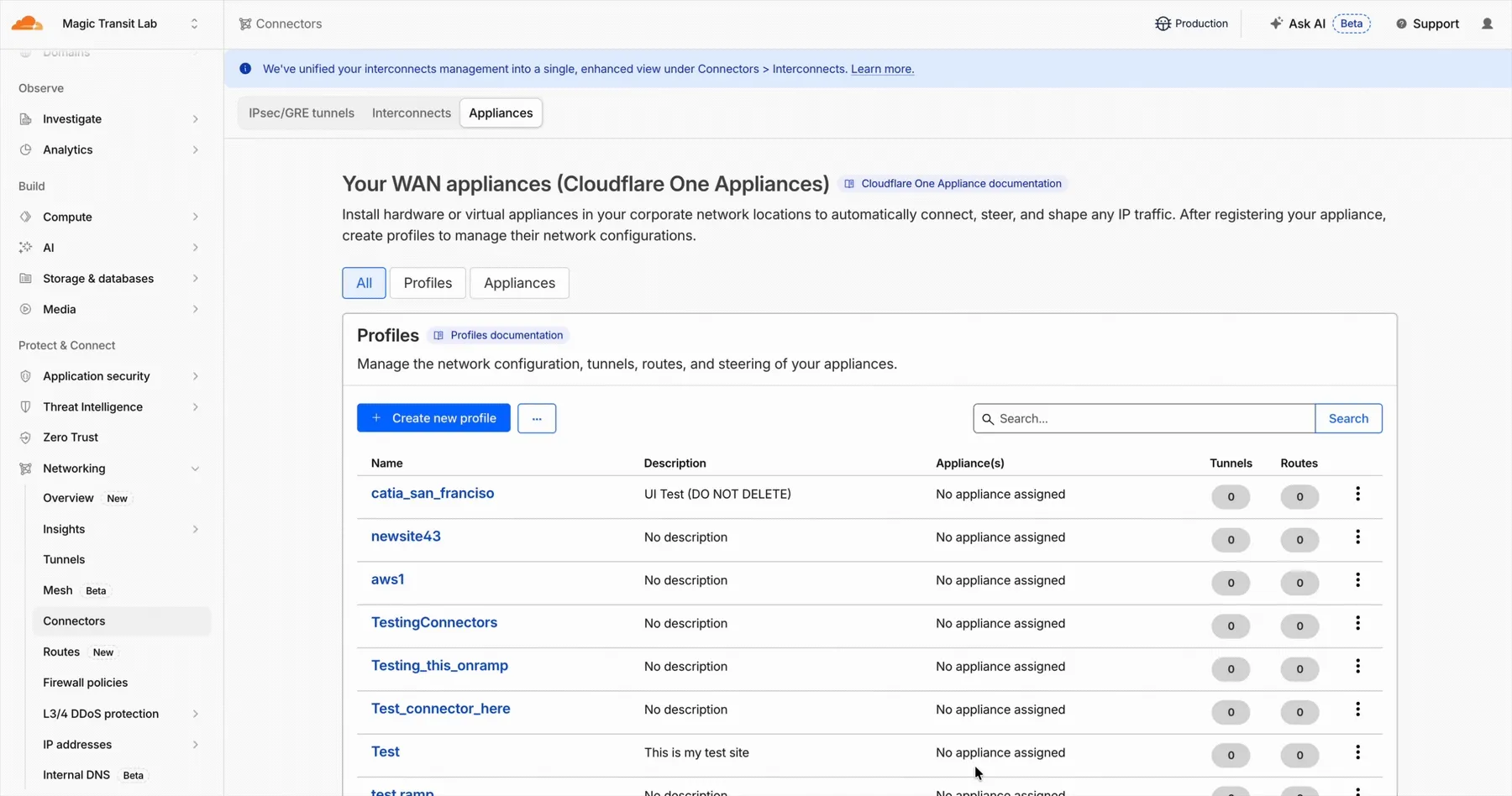 Restarting a Cloudflare One Appliance from the Operations section of the Edit Appliance page