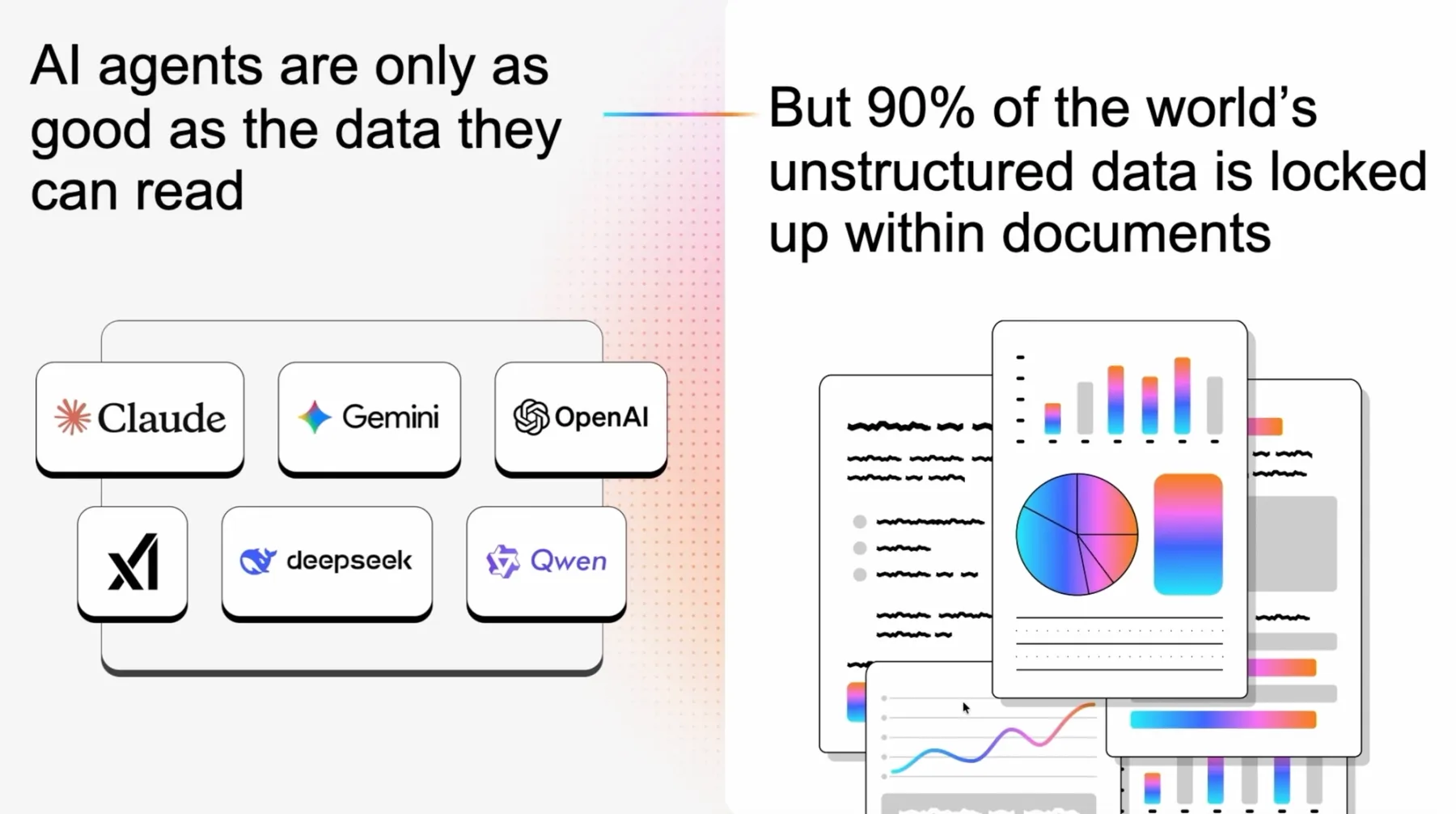 Unstructured data locks agents