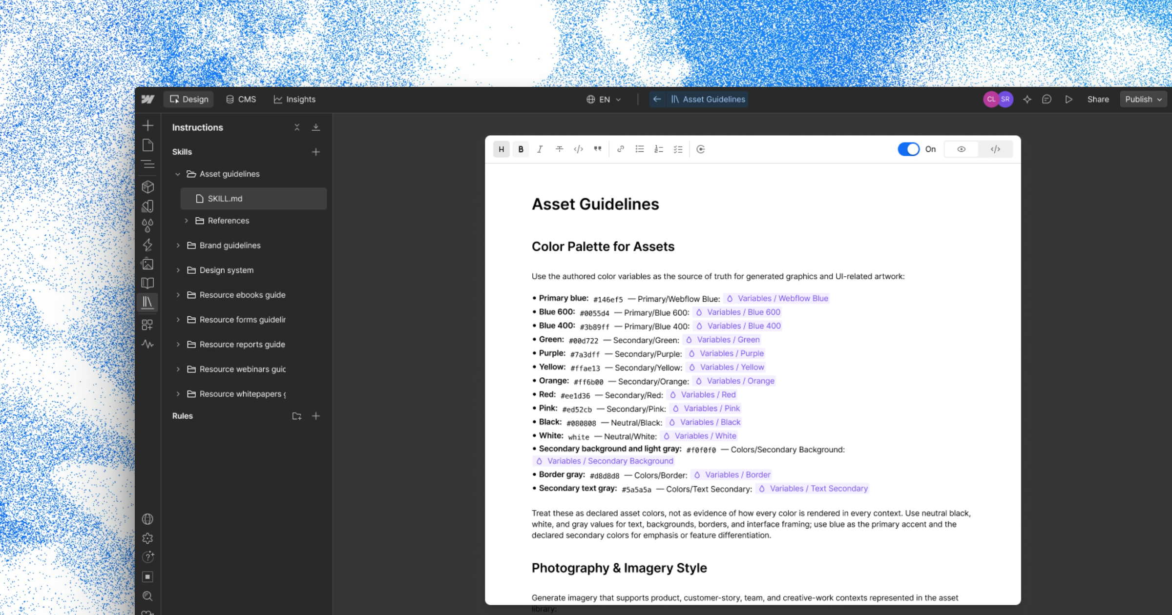 Generate Agent Instructions straight from your site